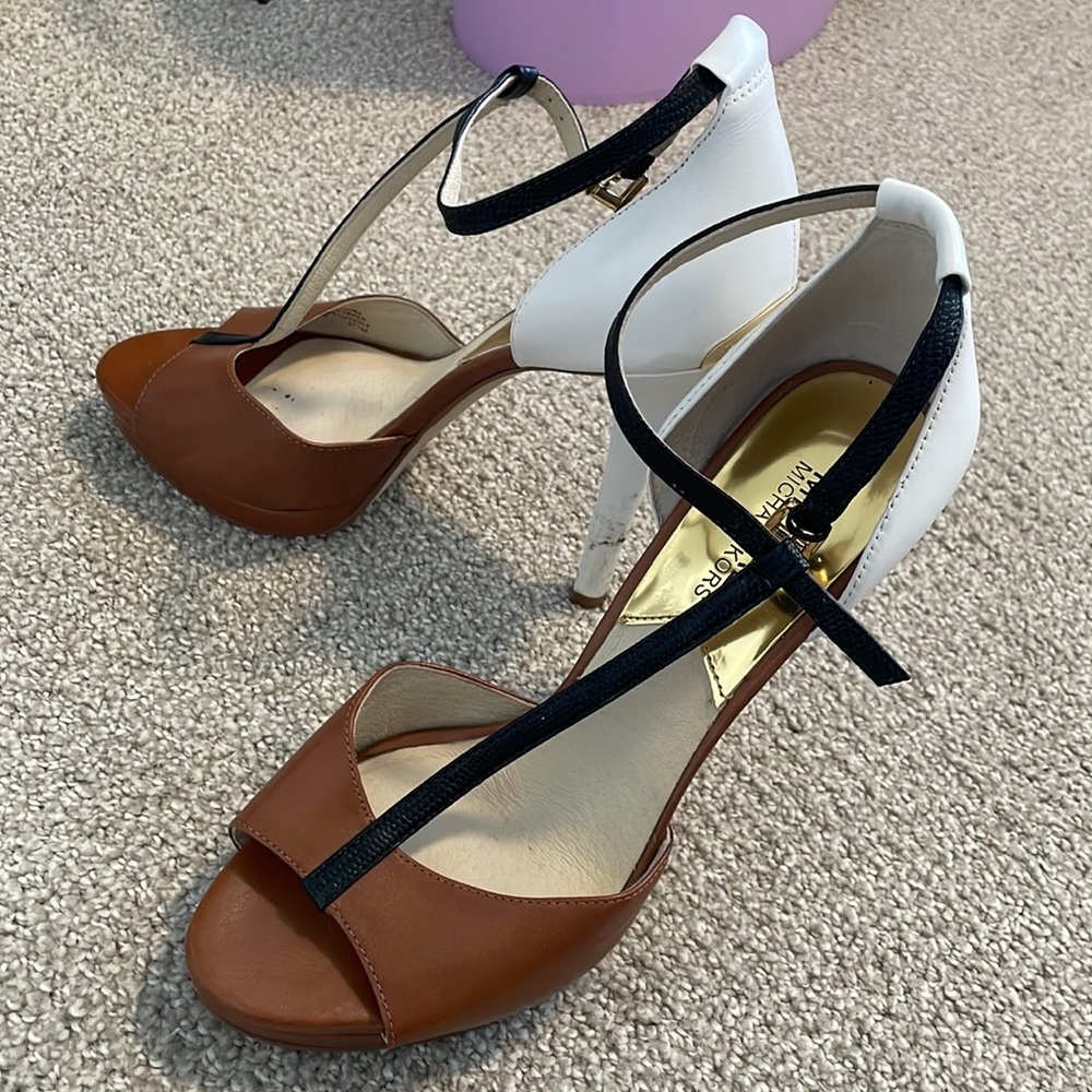 Michael Kor’s colorblock heels